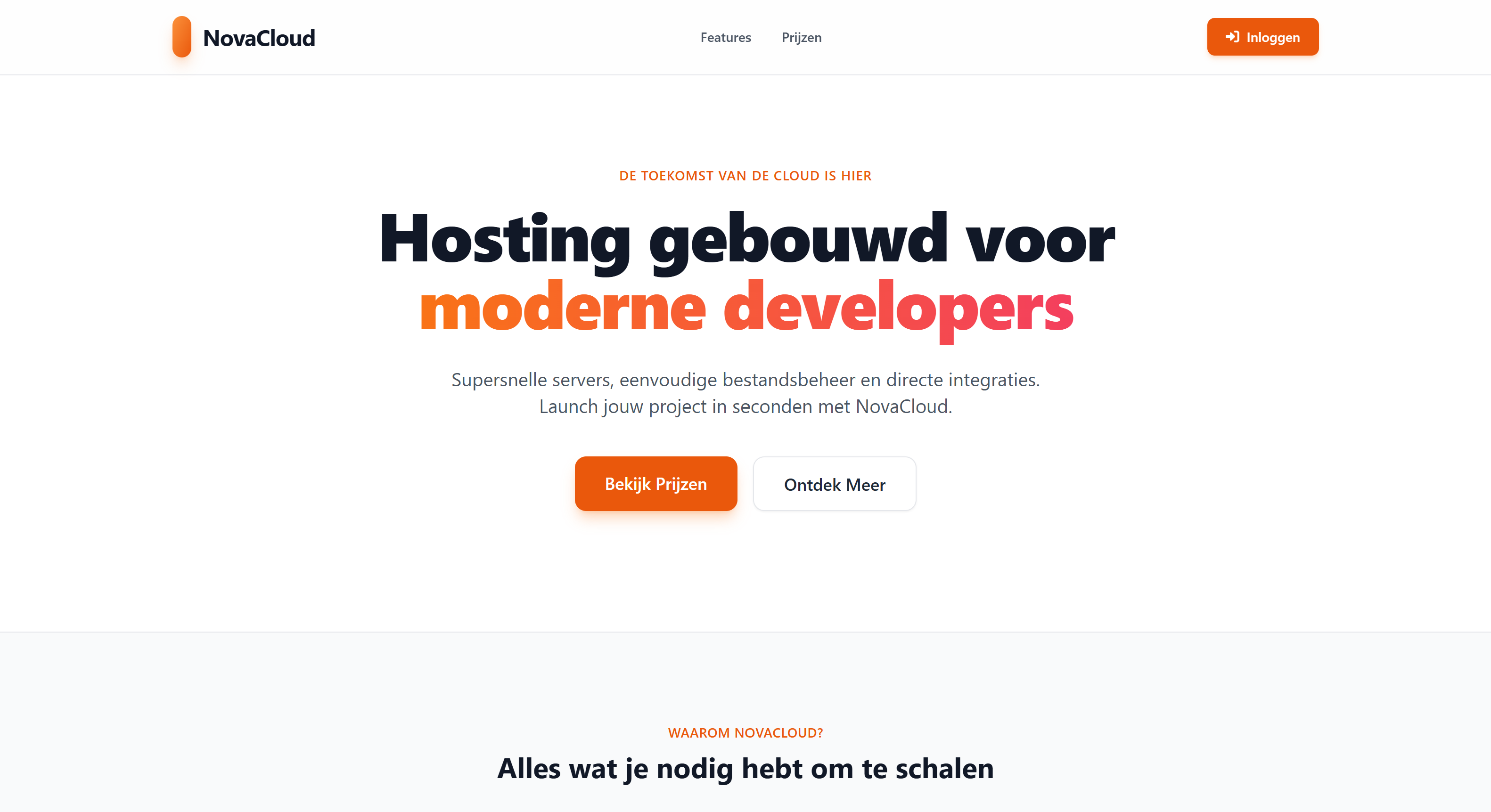 Nova Cloud App Screenshot